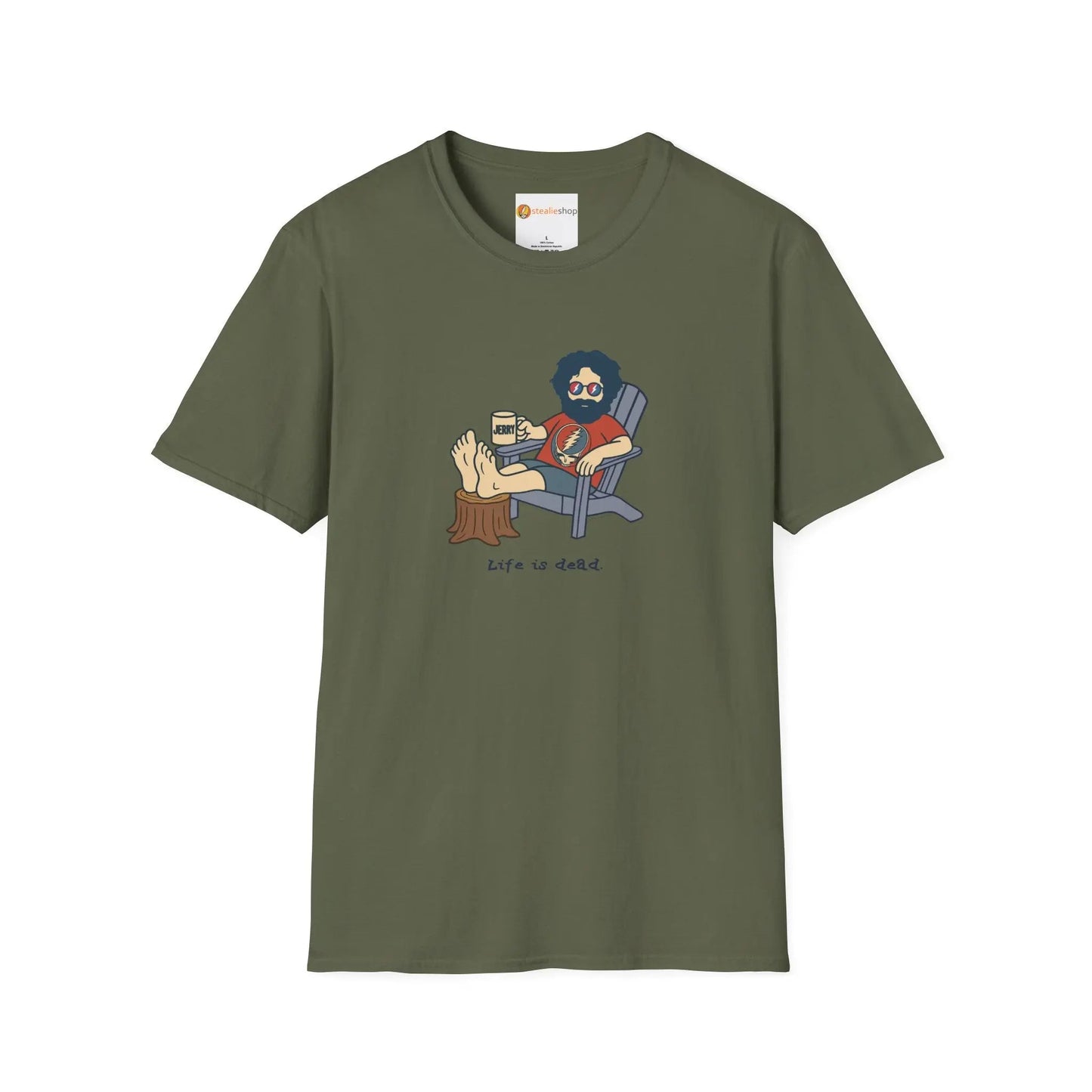 Life is Dead Adirondack Jerry T-Shirt Grateful Dead