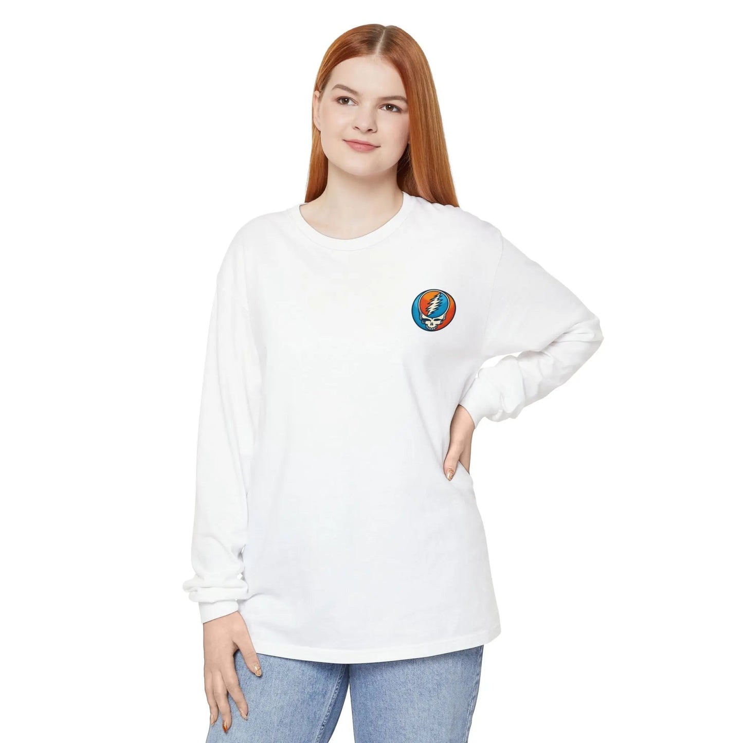 Twisted Stealie Garment-dyed Long Sleeve T-Shirt Vineyard Collection