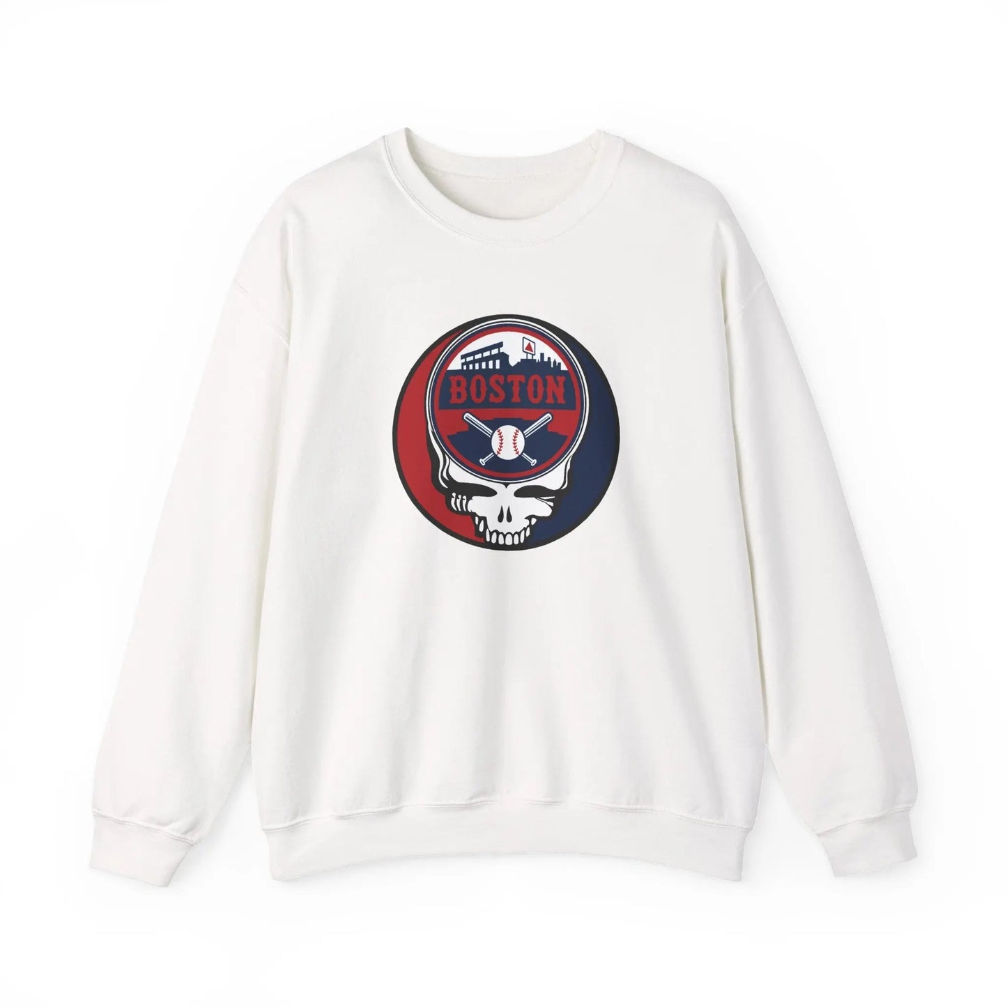 Boston Baseball Edition Stealie Grateful Dead Crewneck Sweatshirt MLB