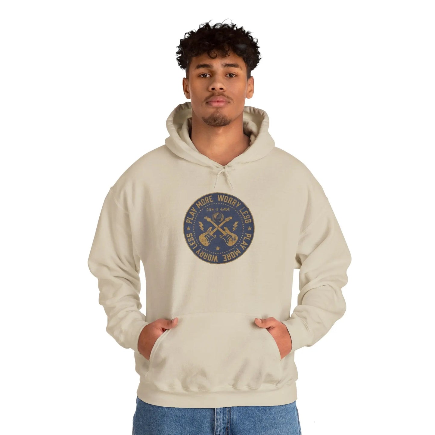 Life is dead Play More Worry Less Grateful Dead Unisex Hoodie