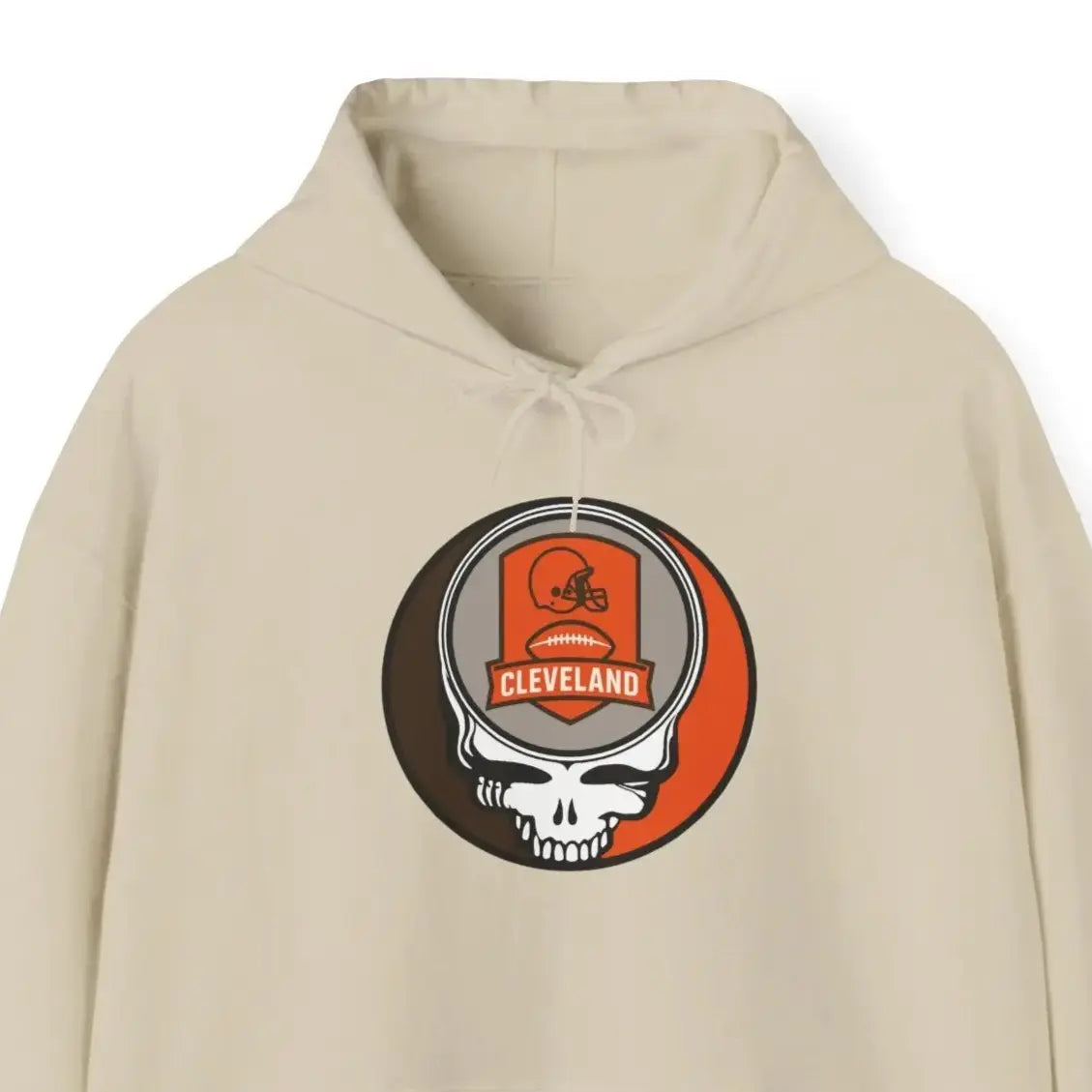 Cleveland Browns Stealie Hooded Sweatshirt Grateful Dead The Gridiron Collection