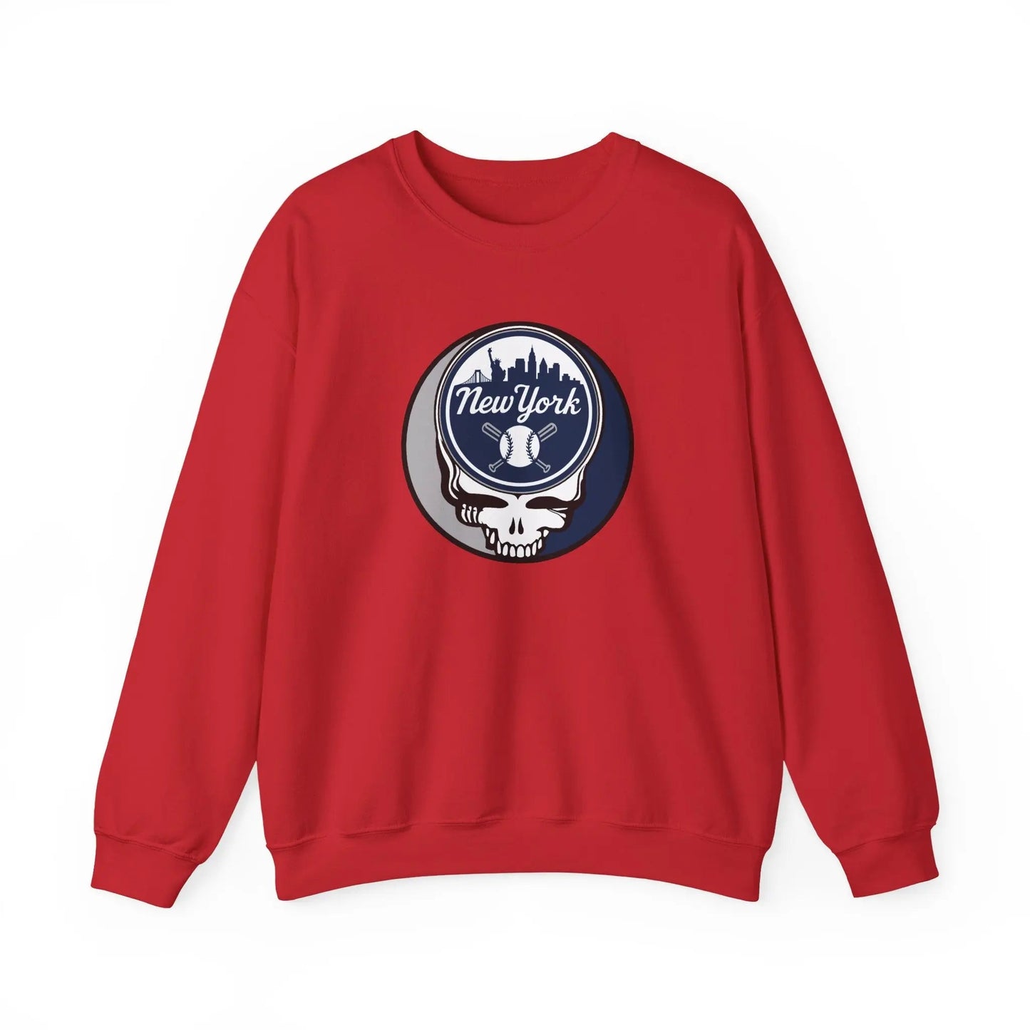 Grateful Dead Stealie New York Baseball Edition Crewneck Sweatshirt MLB