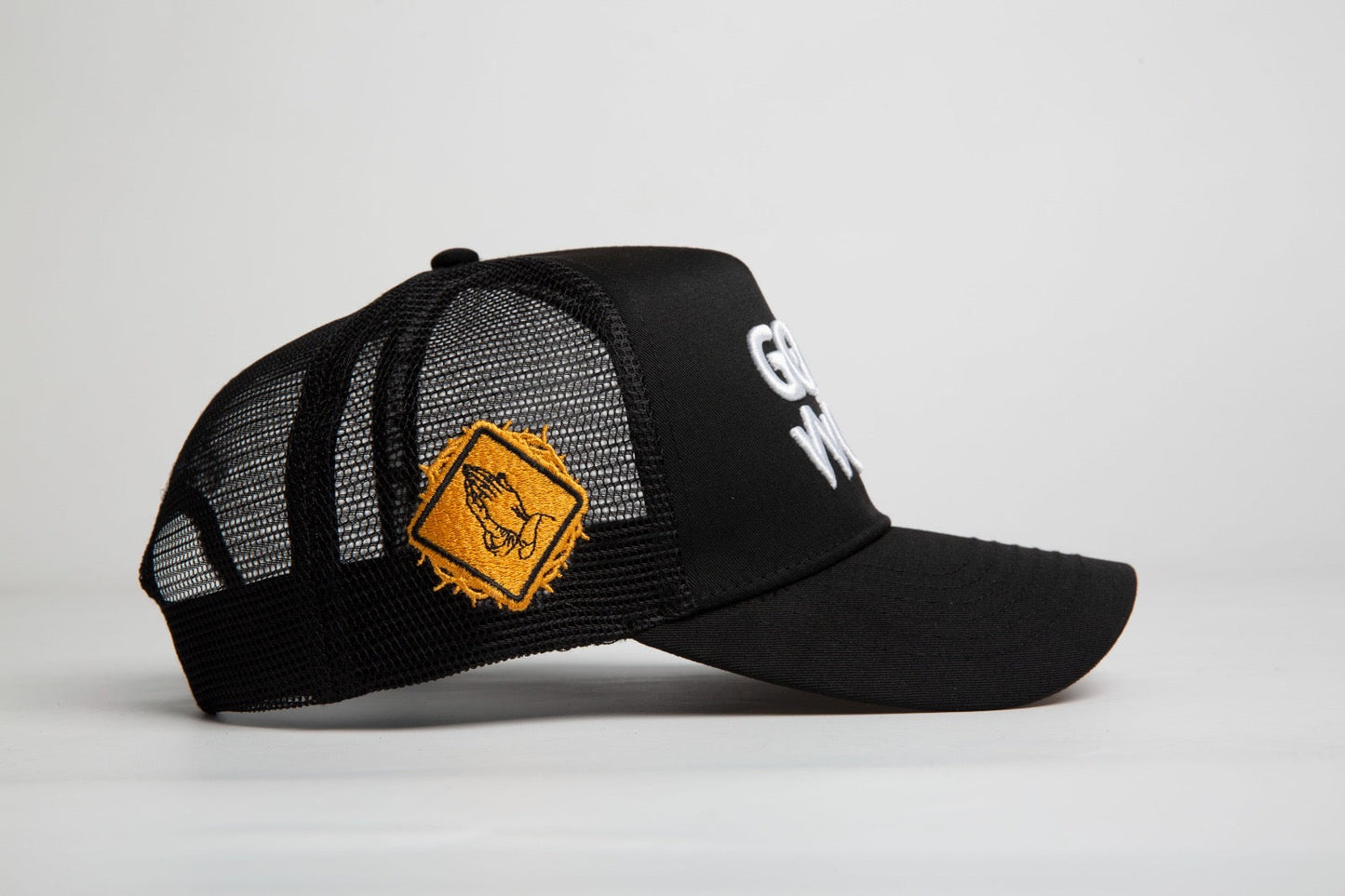 Black Mesh Snap-back Adjustable 5-Panel Cap God’s Work Signature Series