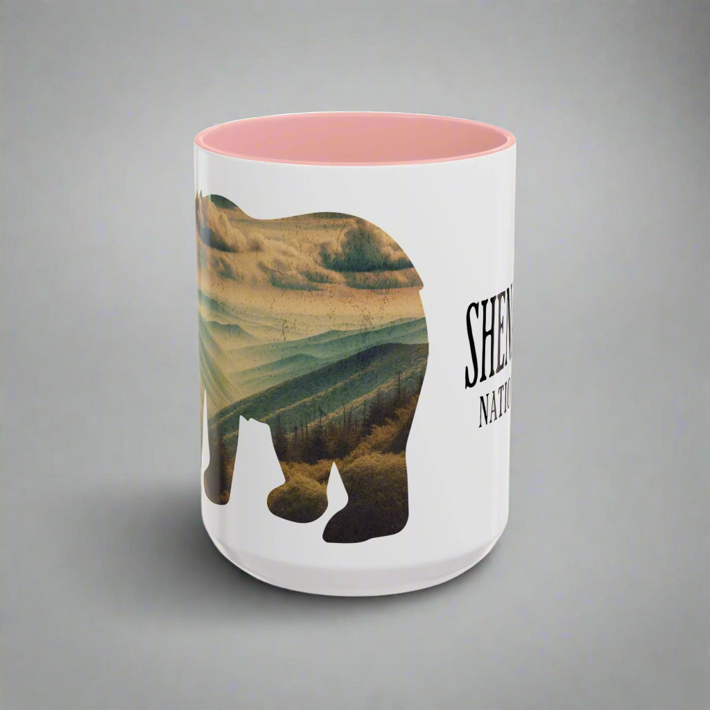 Shenandoah National Park Colored Accent Coffee Mug 11oz 15oz
