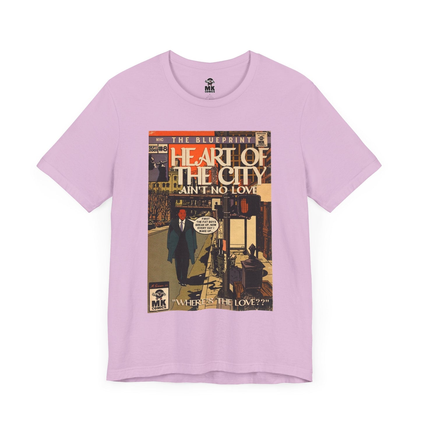 Unisex Jersey Short Sleeve Tee Soft Cotton Heart of the City