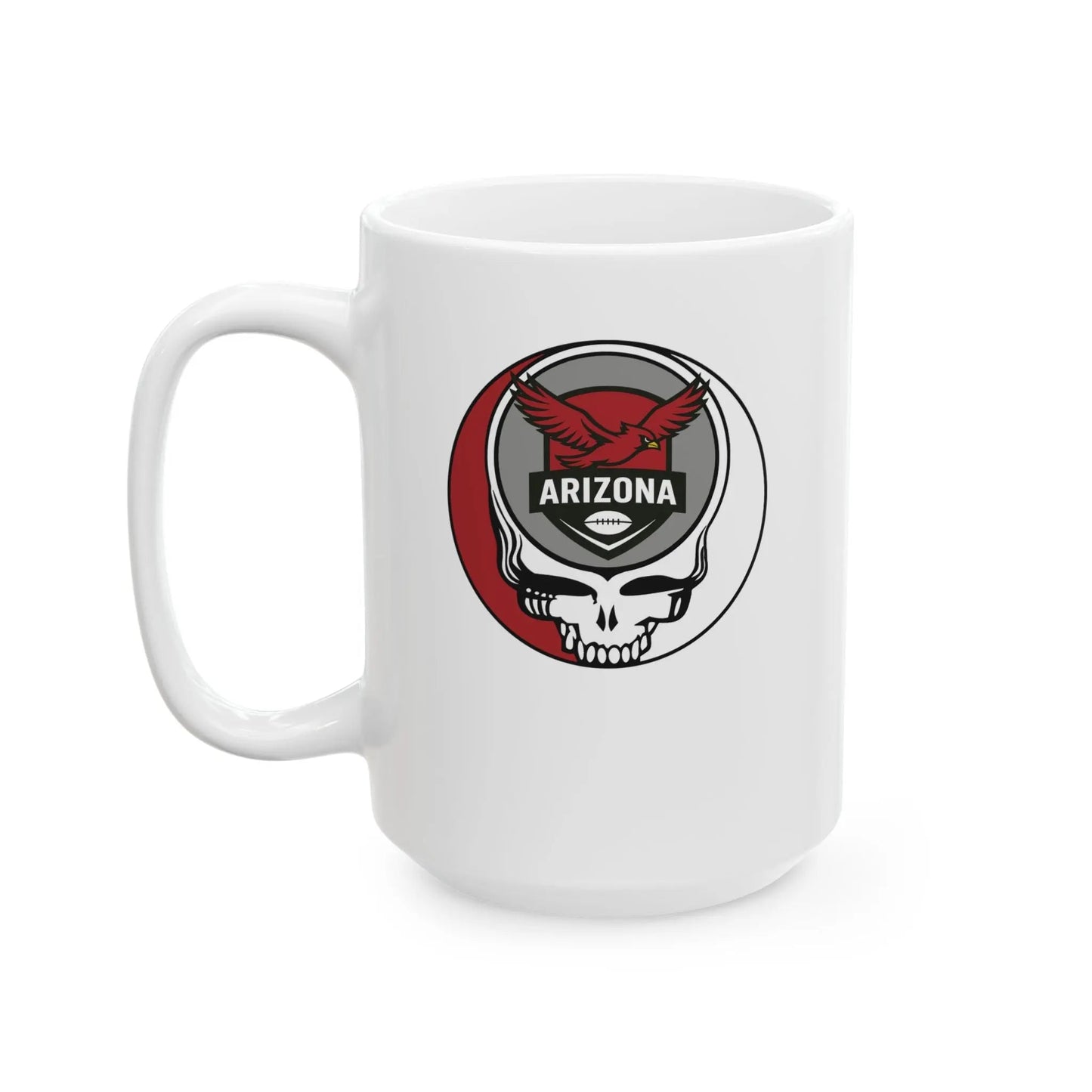 Arizona Cardinals Stealie Ceramic Coffee Mug 15ounce NFL The Gridiron Collection
