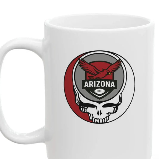 Arizona Cardinals Stealie Ceramic Coffee Mug 15ounce NFL The Gridiron Collection