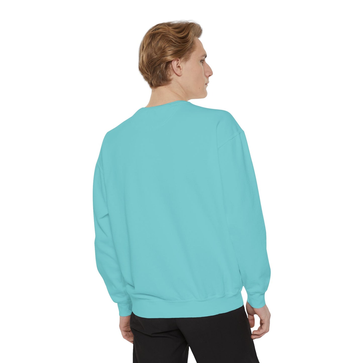 Unisex Garment-Dyed Sweatshirt - Chill Vibes with STRAWBERIFY Text