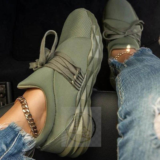 Laced Lightweight Breathable Women’s Summer Sneakers Casual Shoes