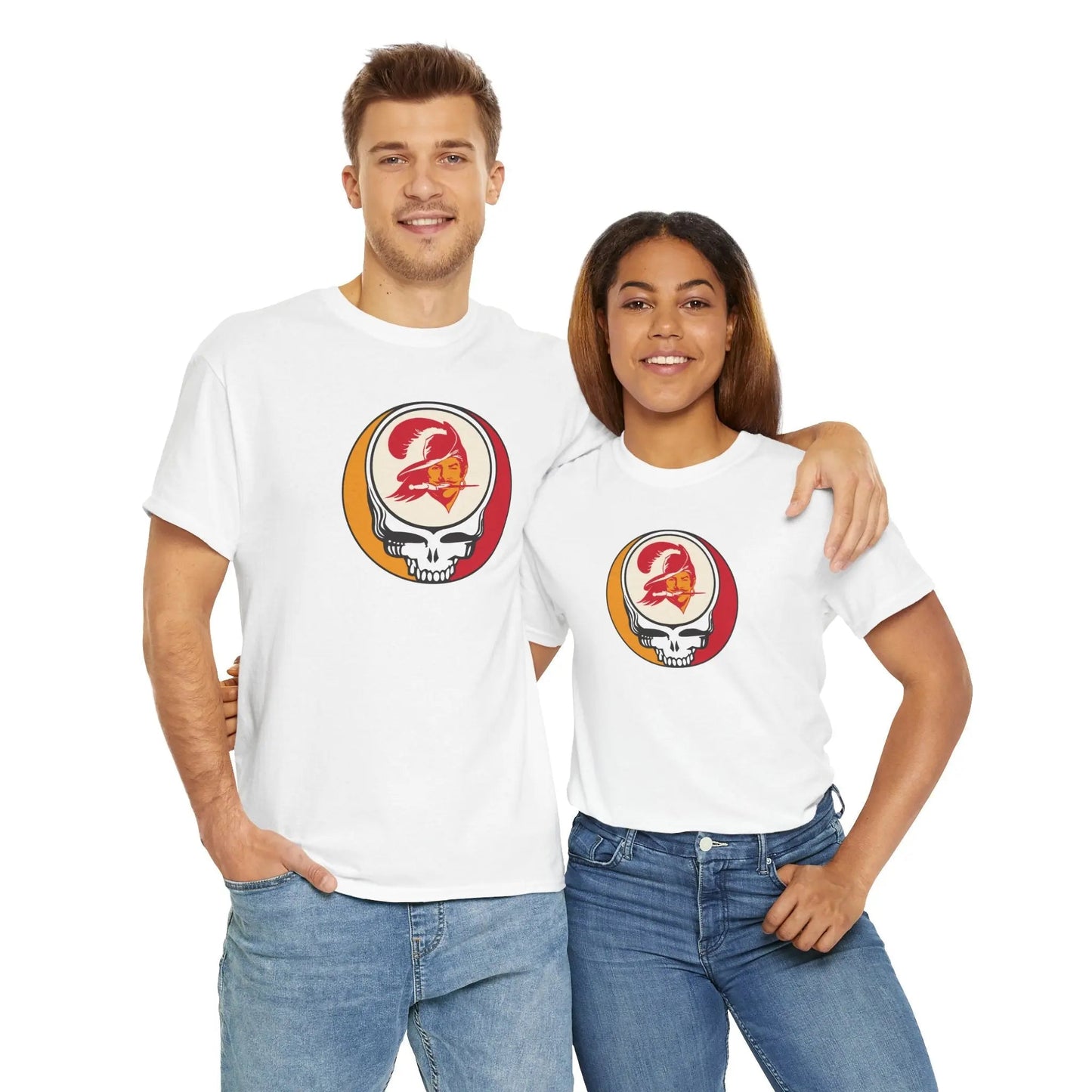 Tampa Bay Bucaneers Grateful Dead Steal Your Face T-Shirt The Gridiron Collection