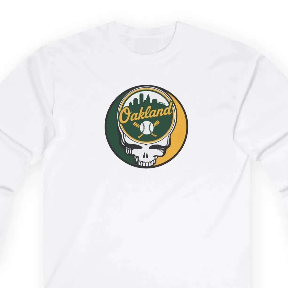 Grateful Dead Ultra-Cotton Oakland Baseball Long Sleeve Tee MLB