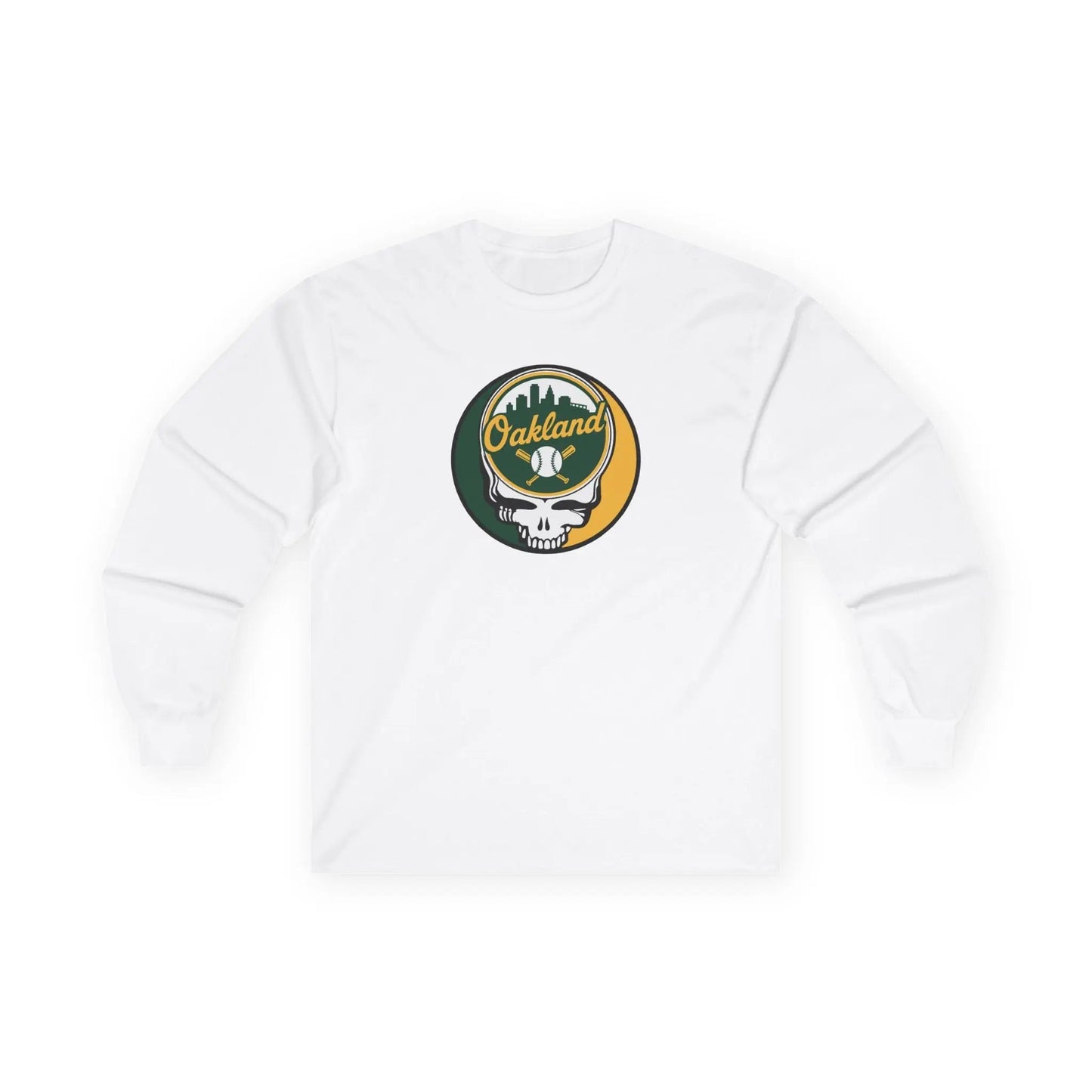 Grateful Dead Ultra-Cotton Oakland Baseball Long Sleeve Tee MLB