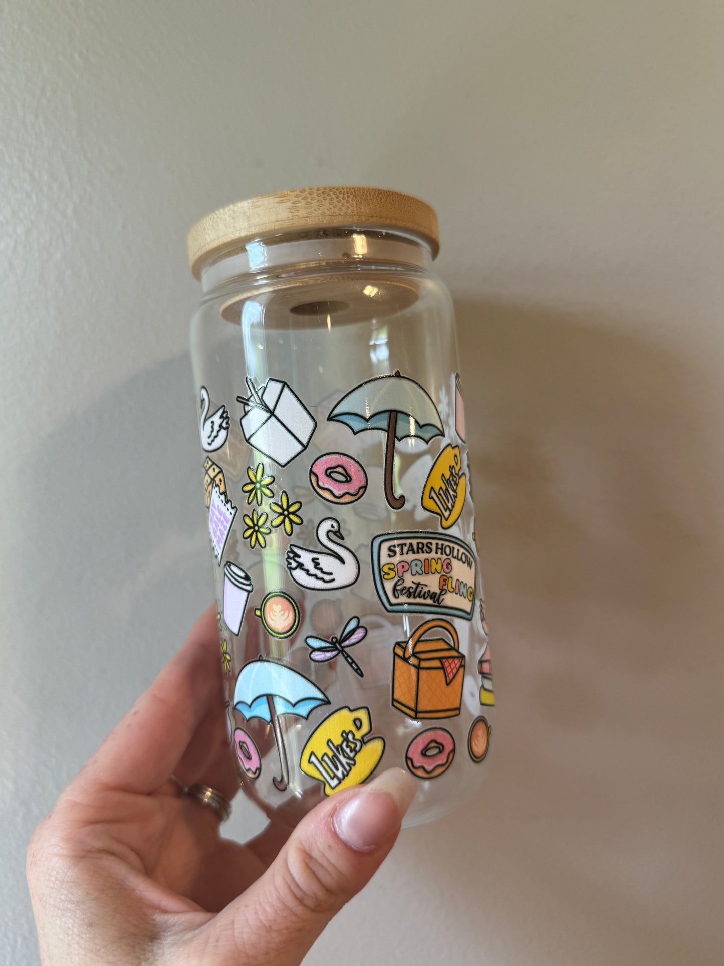 Gilmore Girls 16oz Tumbler Cup Sawdust and Cedar