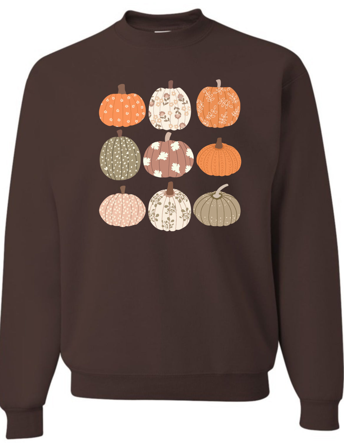 Pumpkin Patch Graphic Crewneck Sweatshirt Comfort Colors