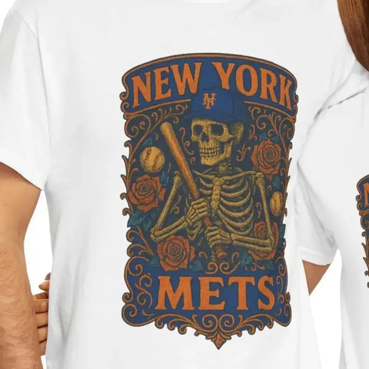 New York Baseball Edition Retro Poster Art T-shirt The Ballpark Collection