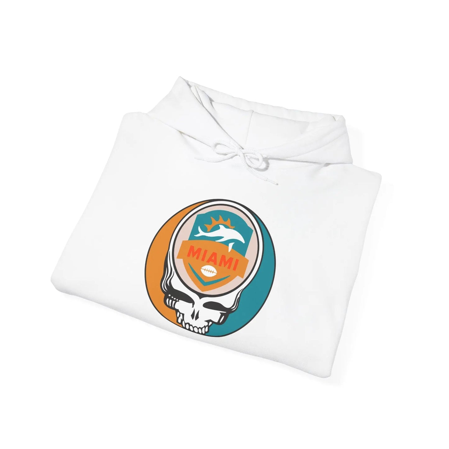 Miami Dolphins Stealie Grateful Dead Hooded Sweatshirt NFL The Gridiron Collection