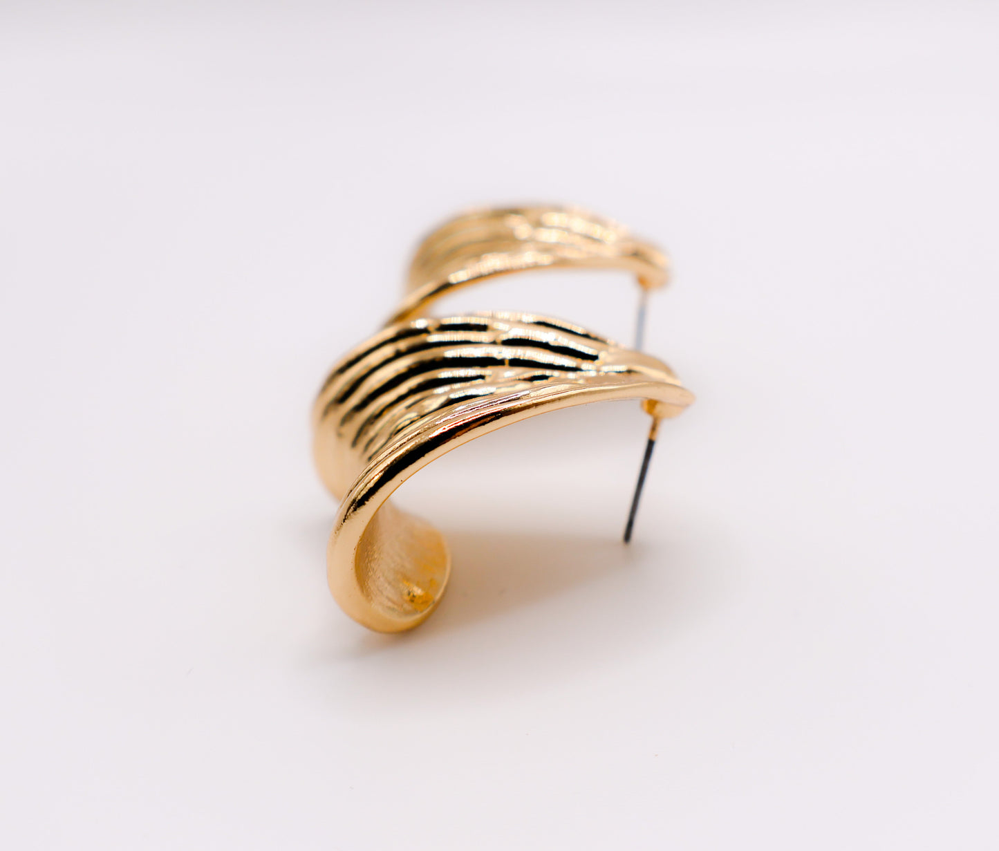 Golden Halo Luxury Gold Statement Earrings Le Reussi