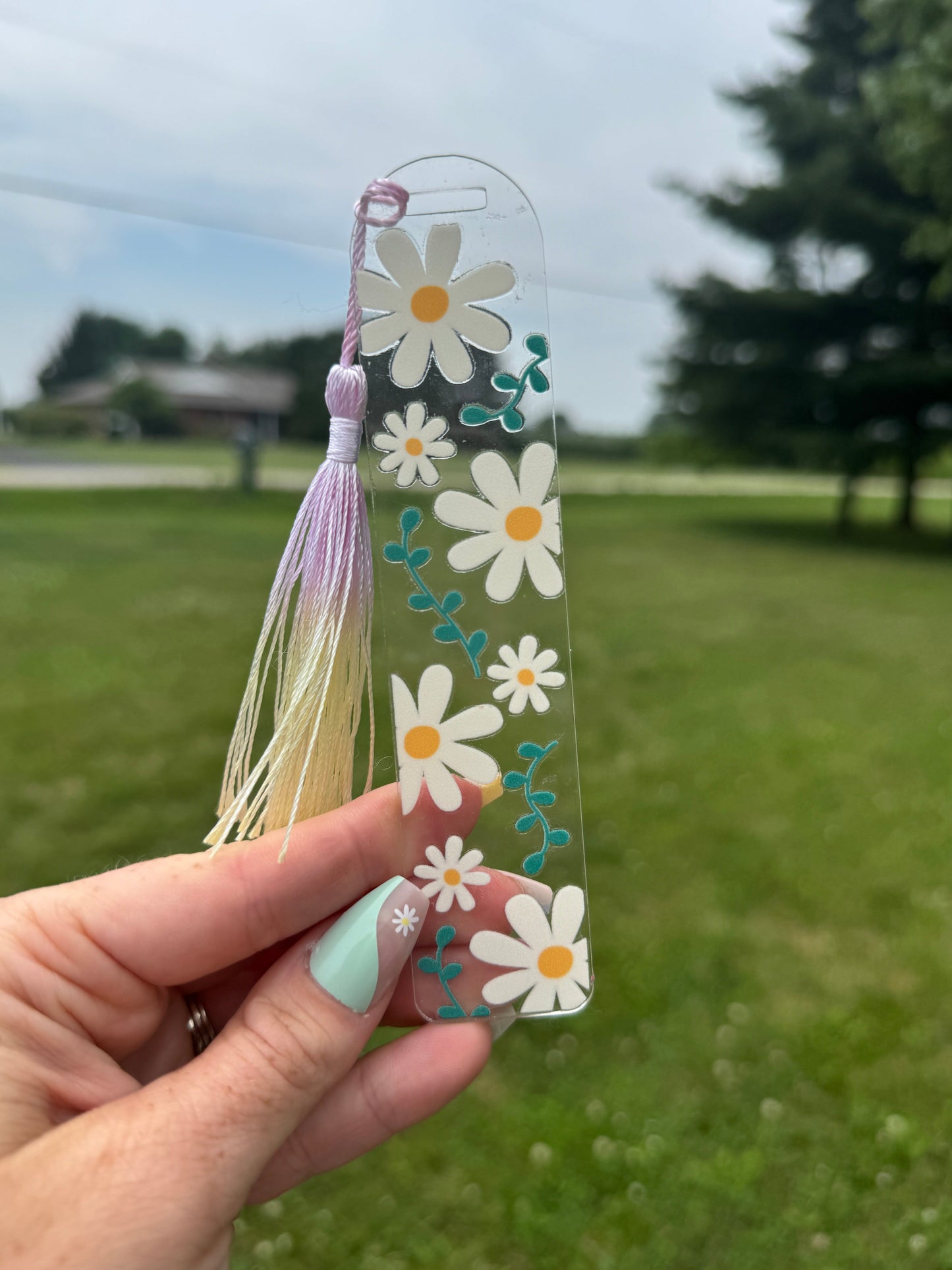 Acrylic Vibrant Bookmark Durable Bookmark Sawdust and Cedar