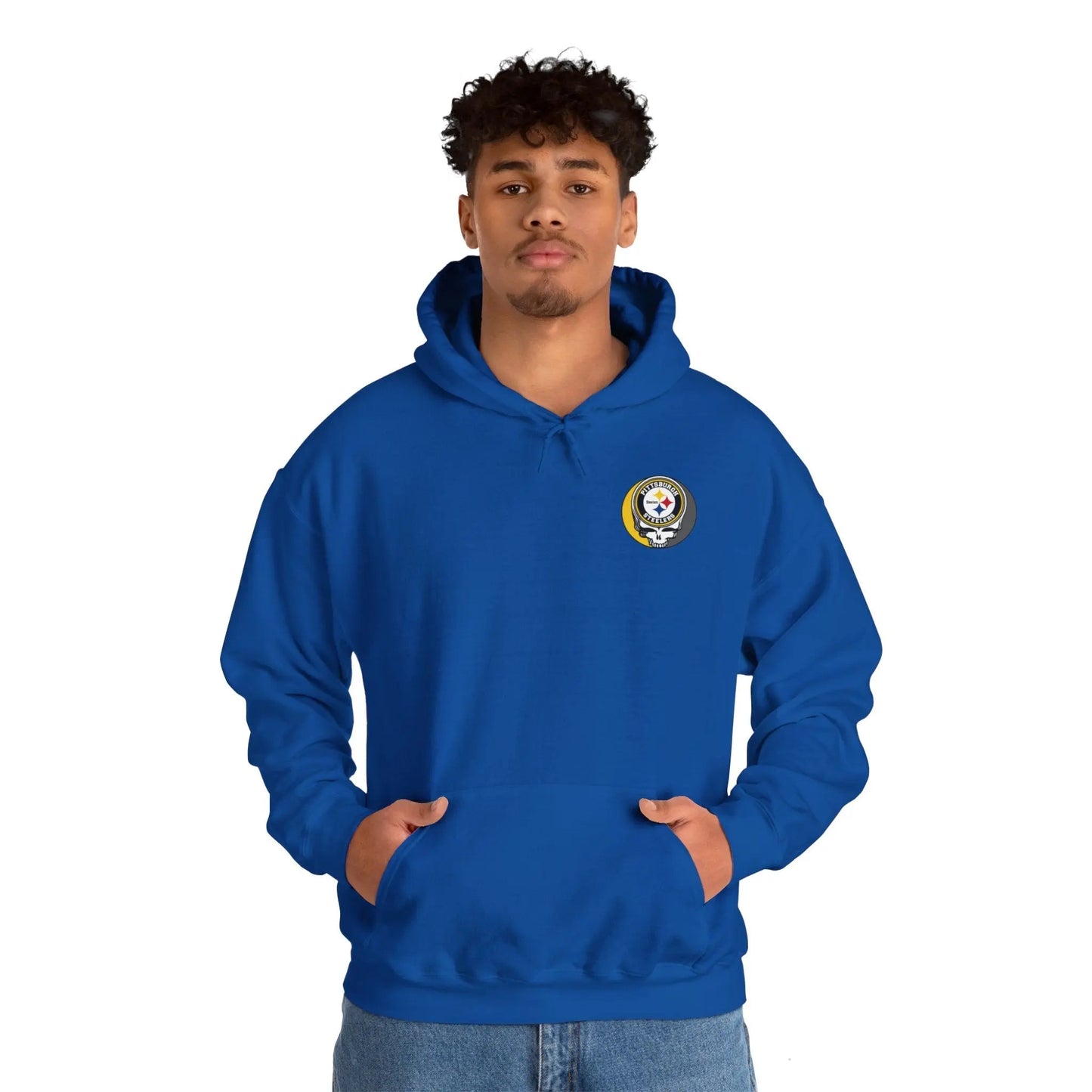 Pittsburgh Steelers Dancing Bear Two-Sided Unisex Hoodie The Gridiron Collection