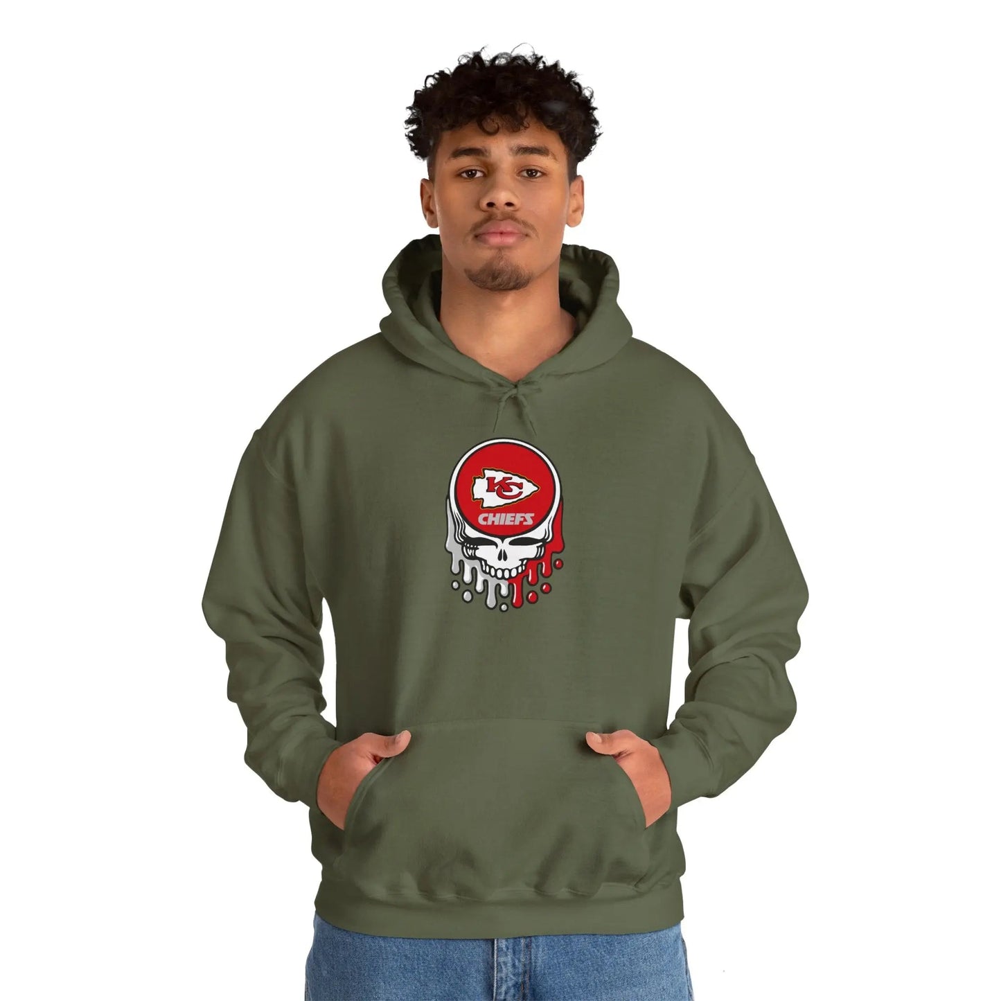 Kansas City Chiefs Grateful Dead Hooded Sweatshirt The Gridiron Collection