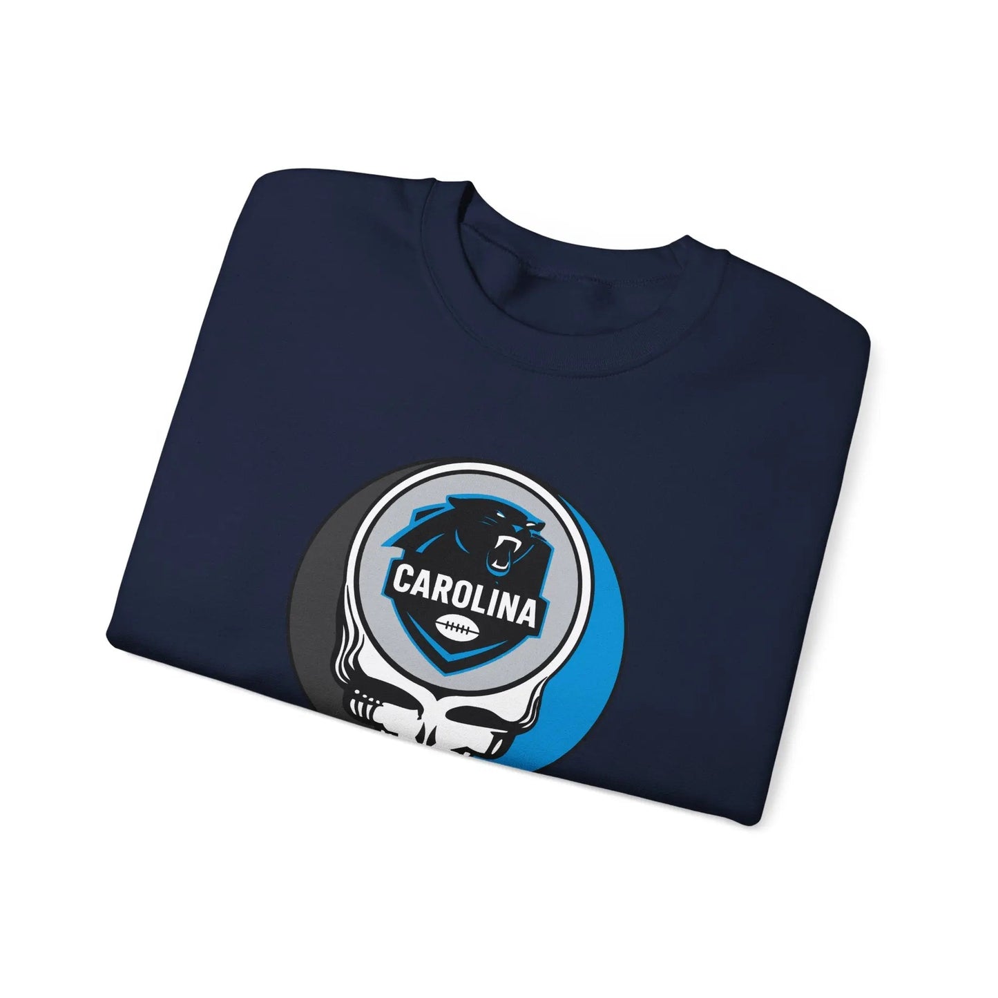Carolina Panthers Stealie Grateful Dead Crewneck Sweatshirt NFL The Gridiron Collection
