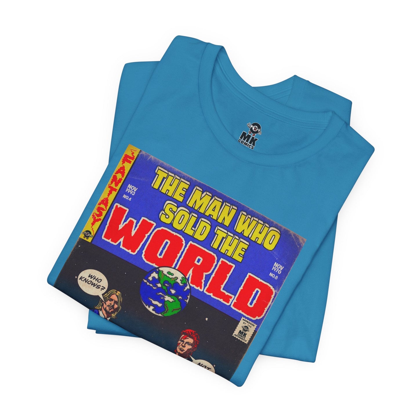 Bowie & Cobain The Man Who Sold the World Jersey Short Sleeve Tee Unisex