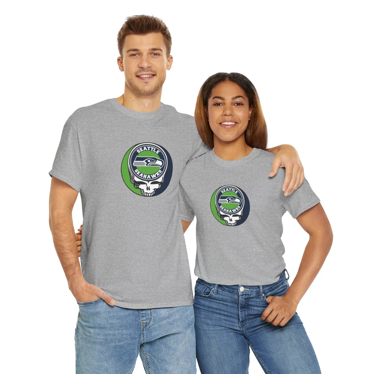 Seattle Seahawks Steal Your Face T-Shirt Grateful Dead The Gridiron Collection