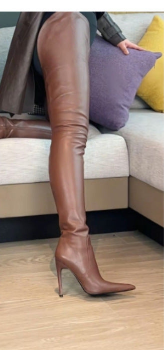 Over-the-Knee Stretch Women’s Thigh-High Boots Stepique