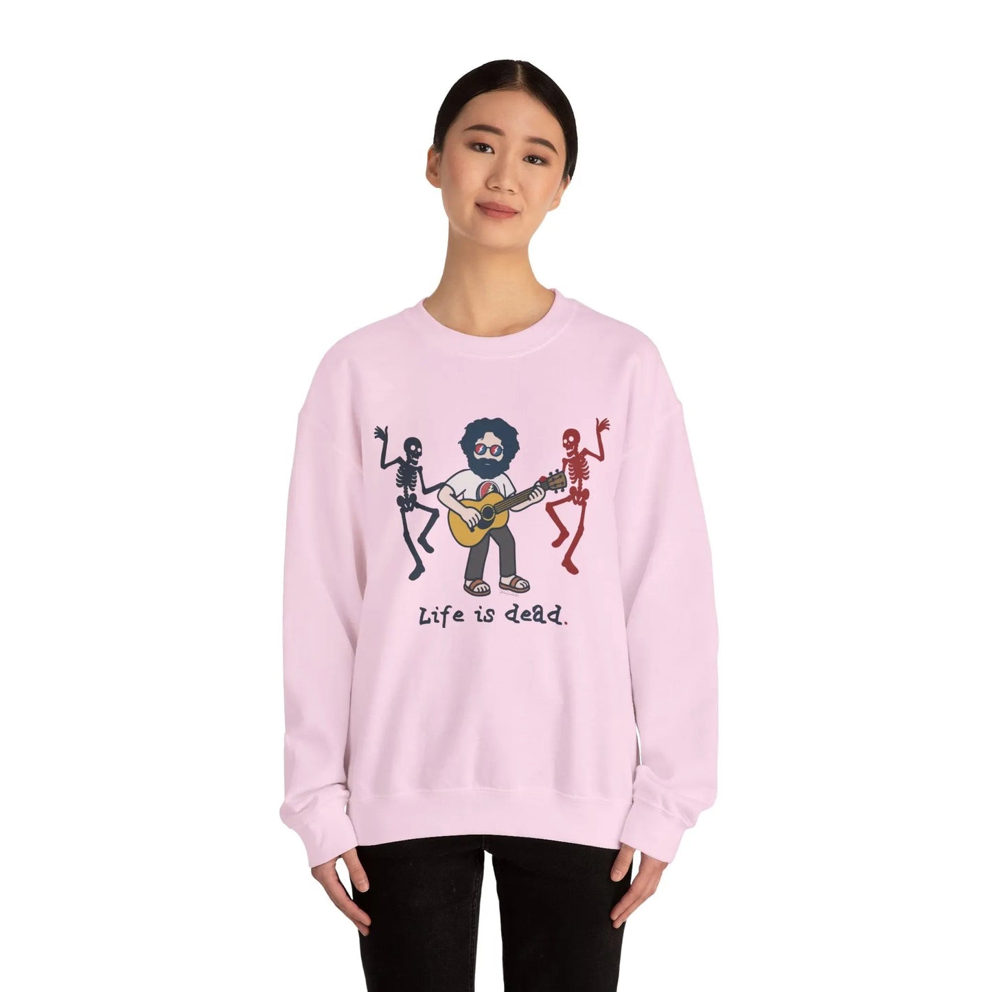 Life is dead. Crewneck Sweatshirt Heavy Blend Unisex Jerry's Jammin'