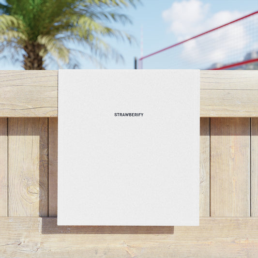 Minimalist Strawberify Beach Towels - Perfect for Summer Fun & Relaxation