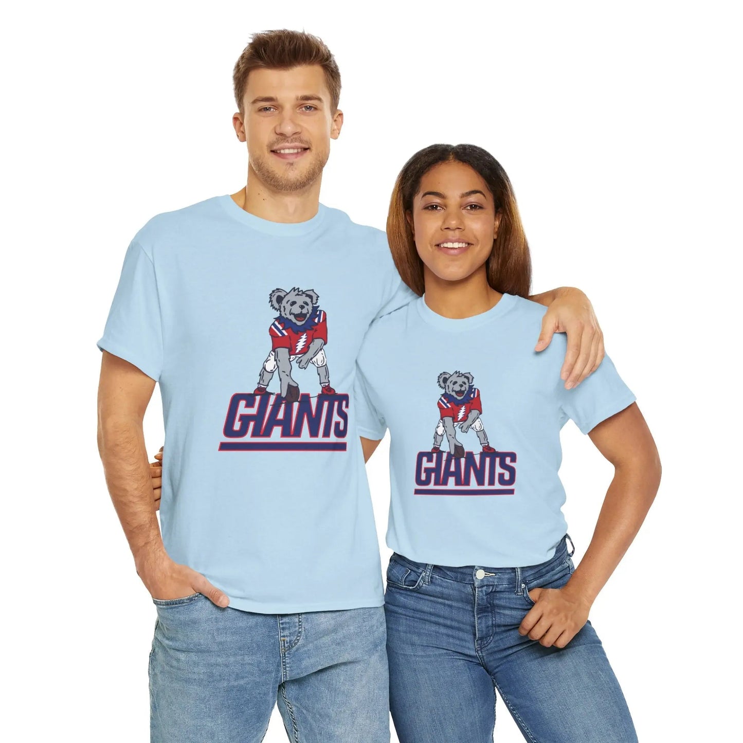 New York Giants Dancing Bear Grateful Dead T-Shirt The Gridiron Collection