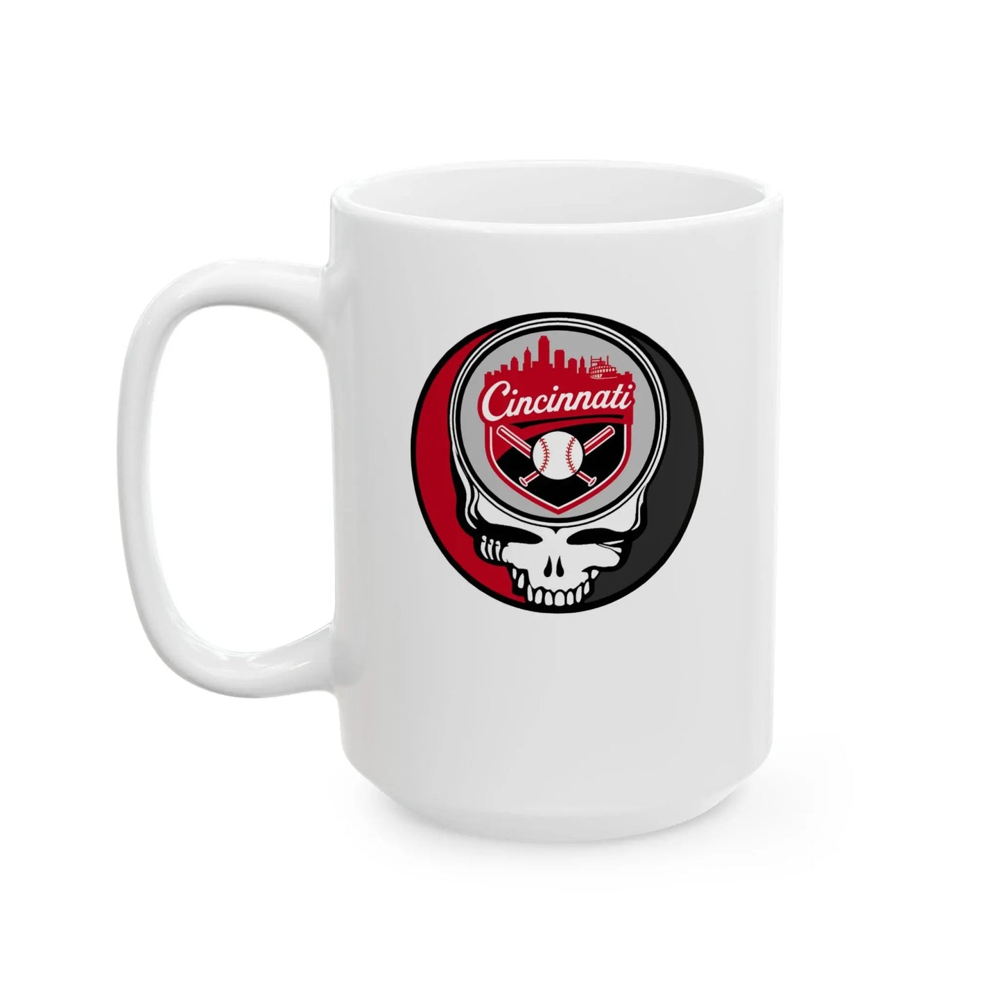 Stealie Ceramic Mug 15oz Baseball Edition Cincinnati Reds MLB