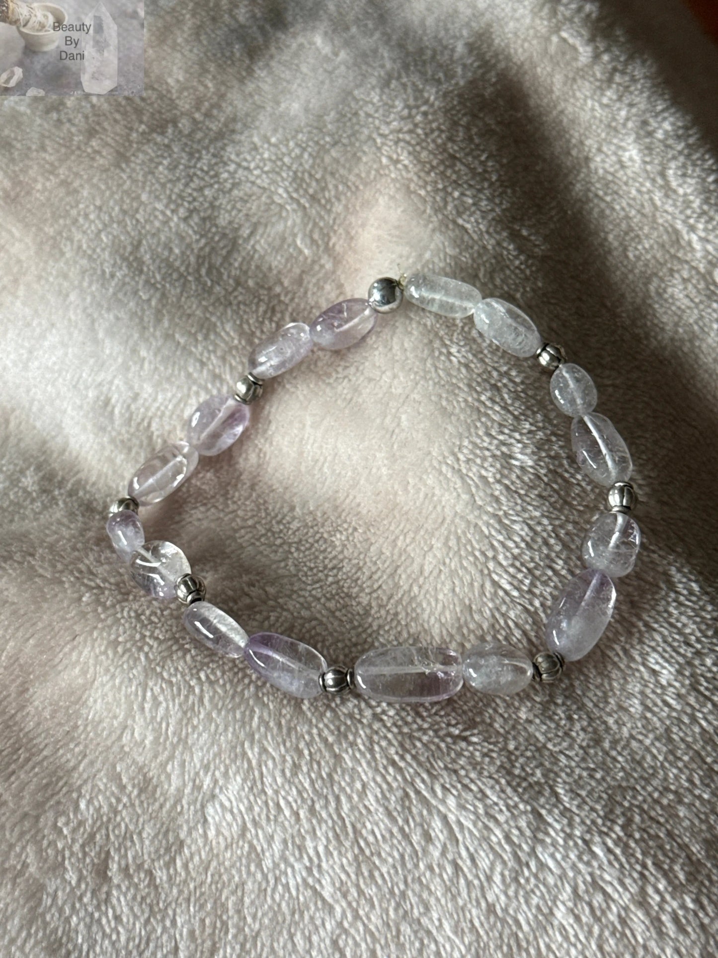 Natural Amethyst Pebble Bracelet Genuine Amethyst Stones Beauty by Dani
