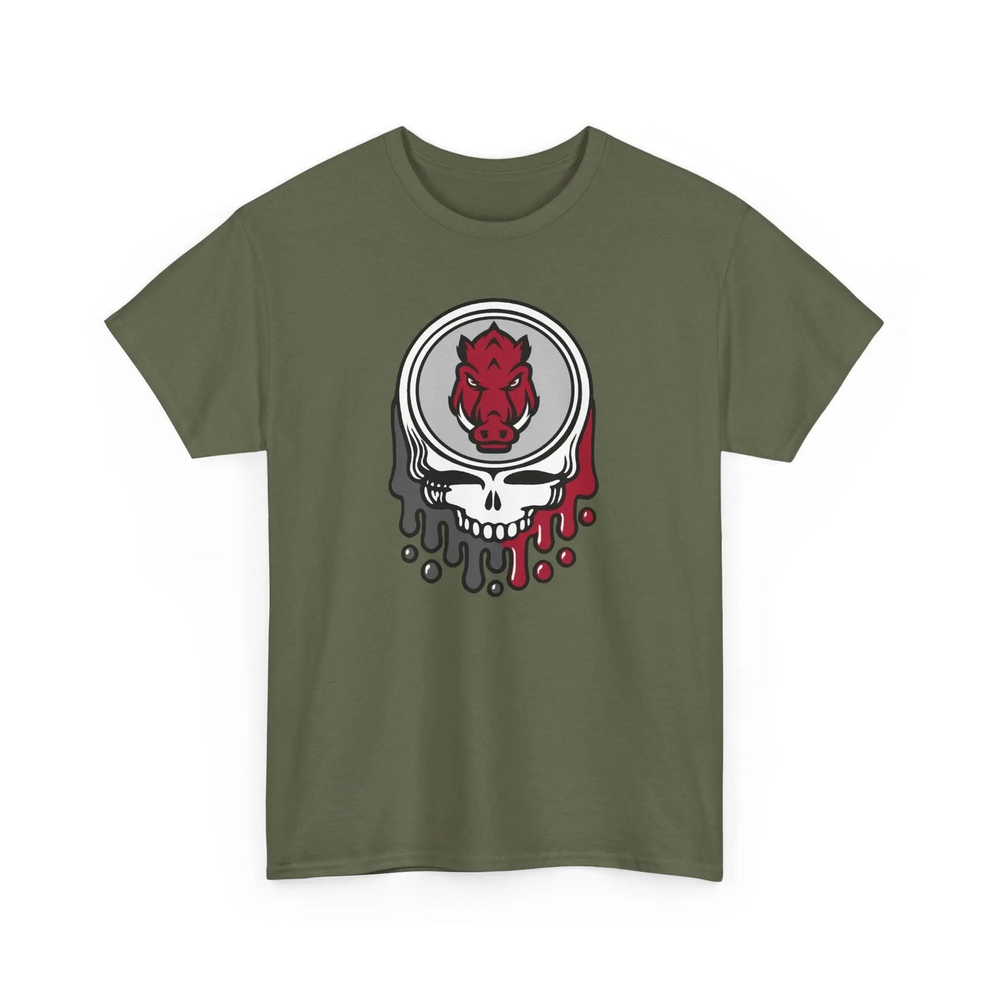 Arkansas Razorbacks Grateful Dead Steal Your Face T-Shirt The Gridiron Collection