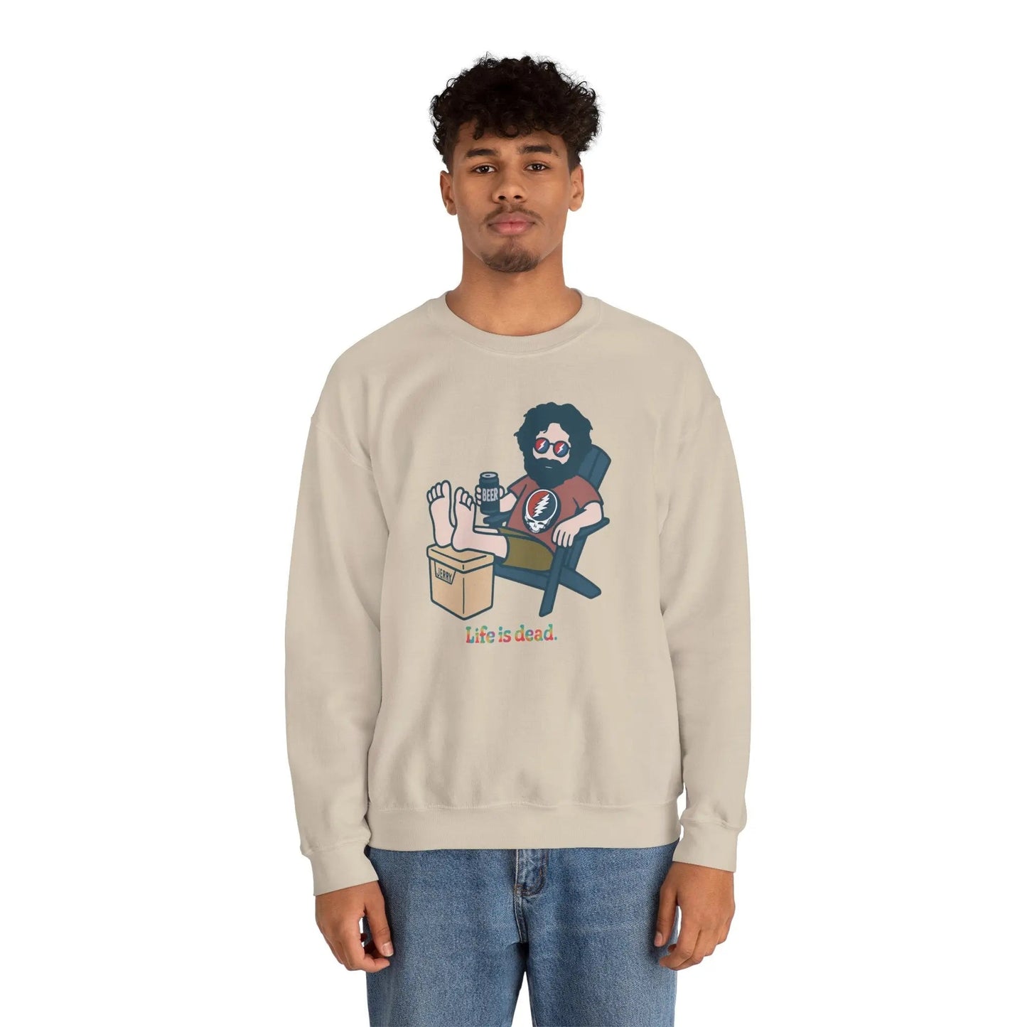 Stay Cool Jerry Life is Dead Crewneck Sweatshirt Unisex