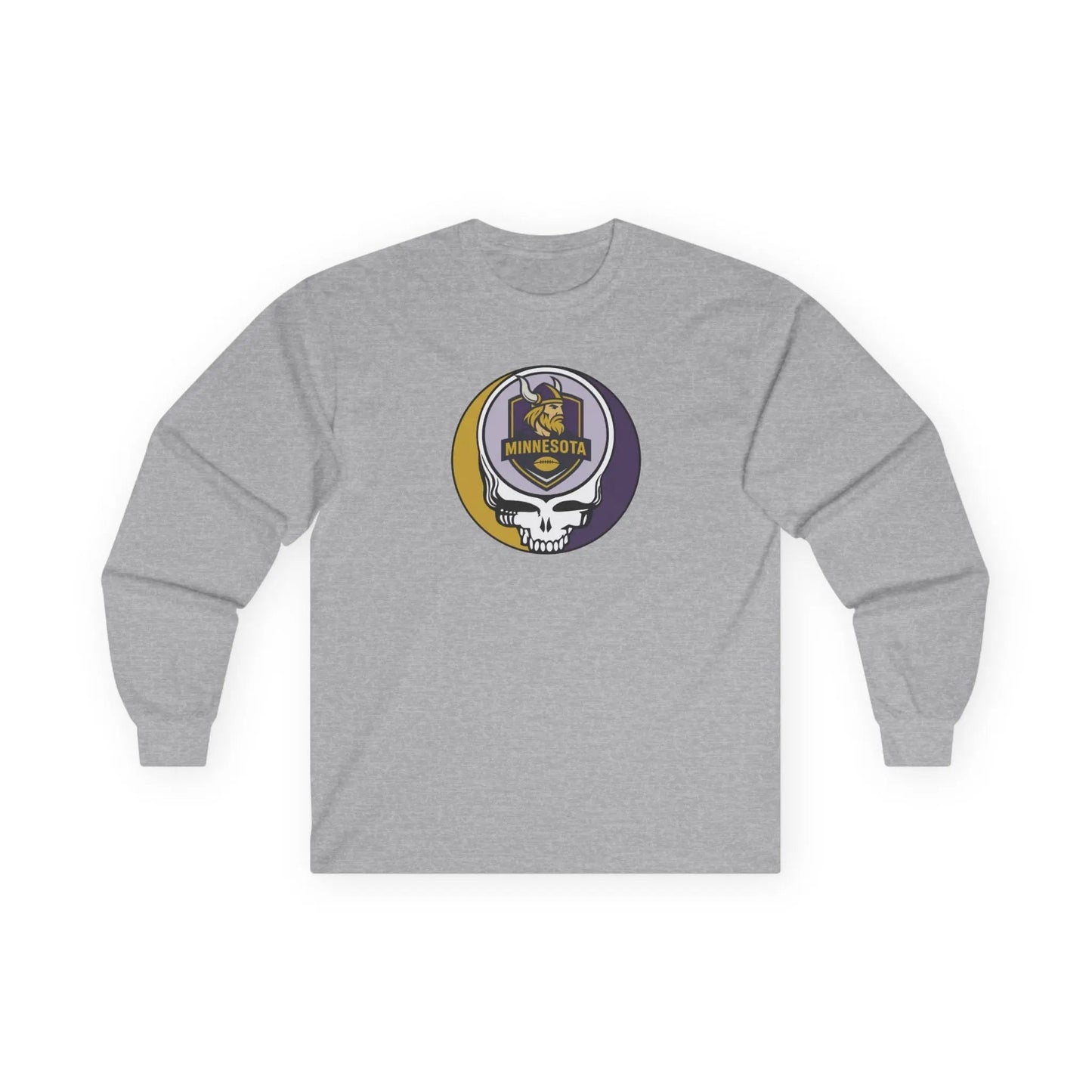 Minnesota Vikings Stealie Ultra Cotton Long Sleeve Tee NFL The Gridiron Collection