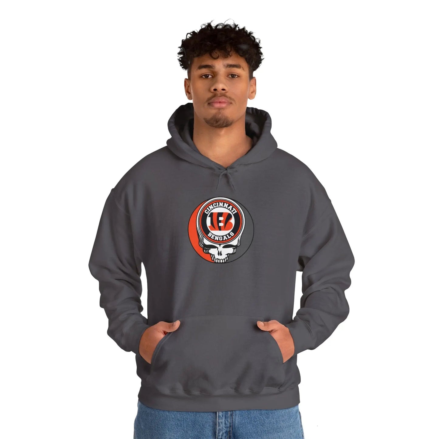 Gridiron Collection Cincinnati Bengals Grateful Dead Steal Your Face Unisex Hoodie