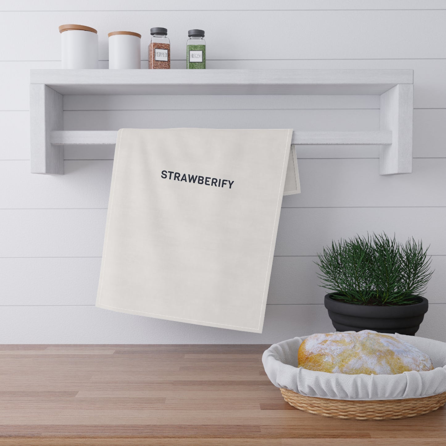 strawberify -Themed Cotton Tea Towels - Fun Kitchen Decor for Fruit Lovers