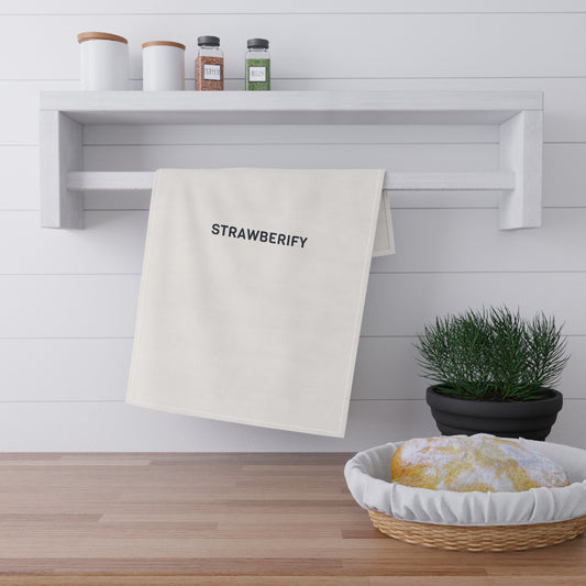 strawberify -Themed Cotton Tea Towels - Fun Kitchen Decor for Fruit Lovers