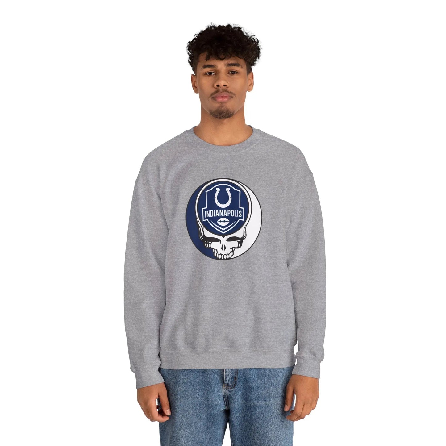 Gridiron Collection Indianapolis Colts Stealie Grateful Dead Crewneck Sweatshirt NFL