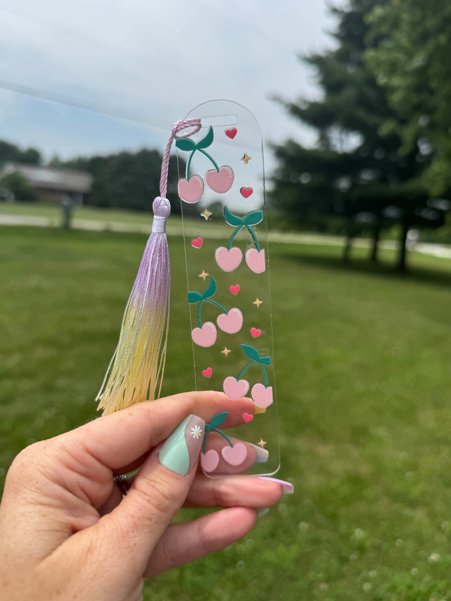 Acrylic Vibrant Bookmark Durable Bookmark Sawdust and Cedar