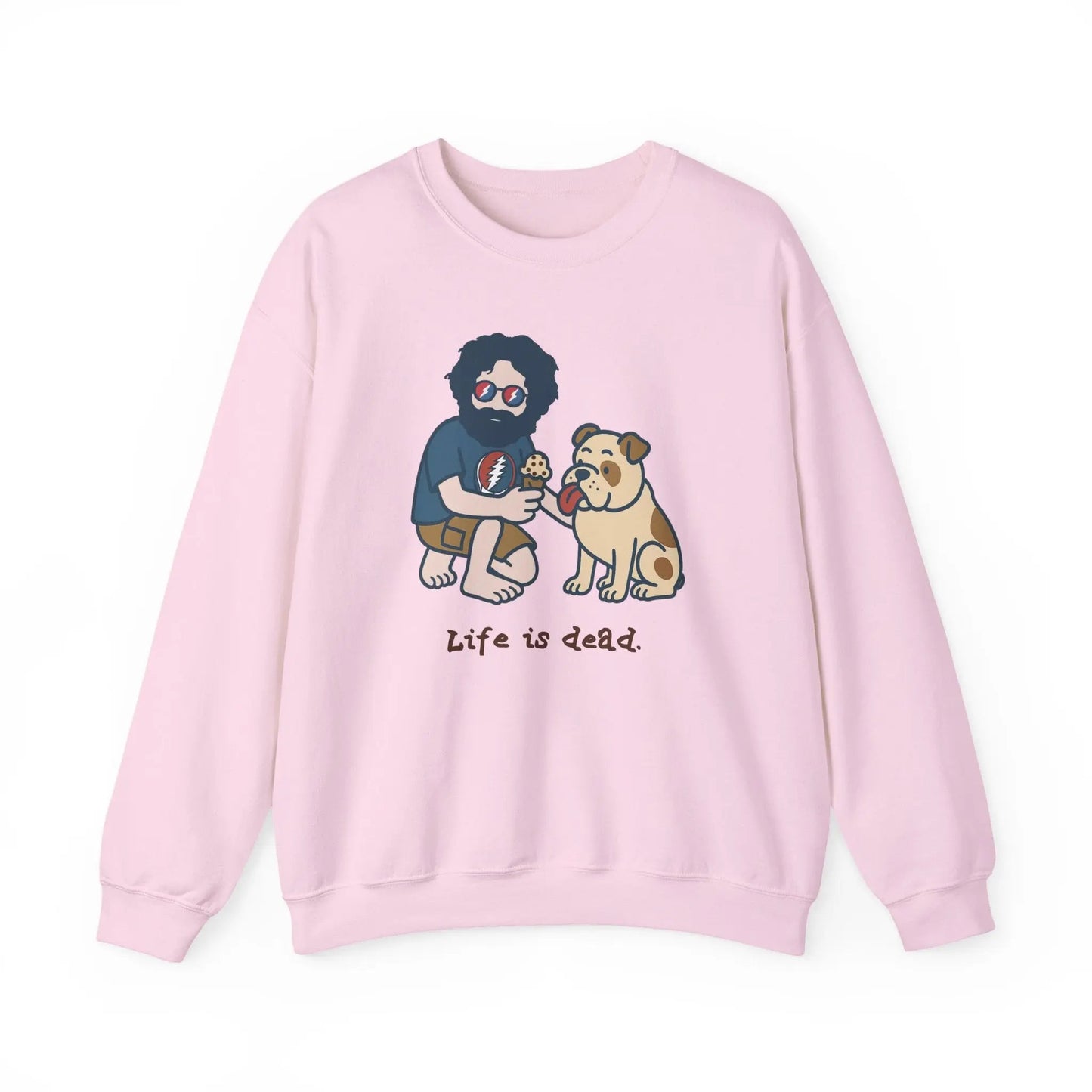 Crewneck Sweatshirt Heavy Blend Jerry and Frank Are Sharin' Life is dead.