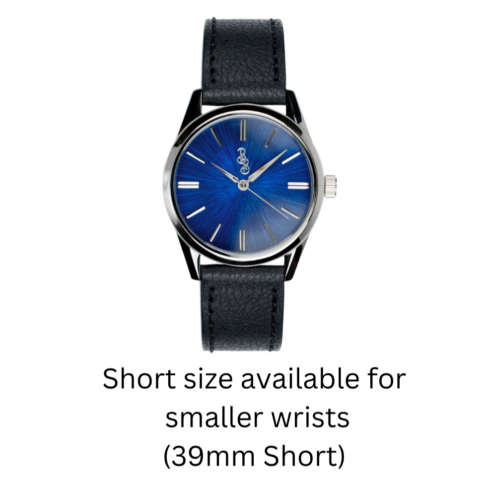 Blue Sunburst 39mm Watch The Beyond Boring Watch Company
