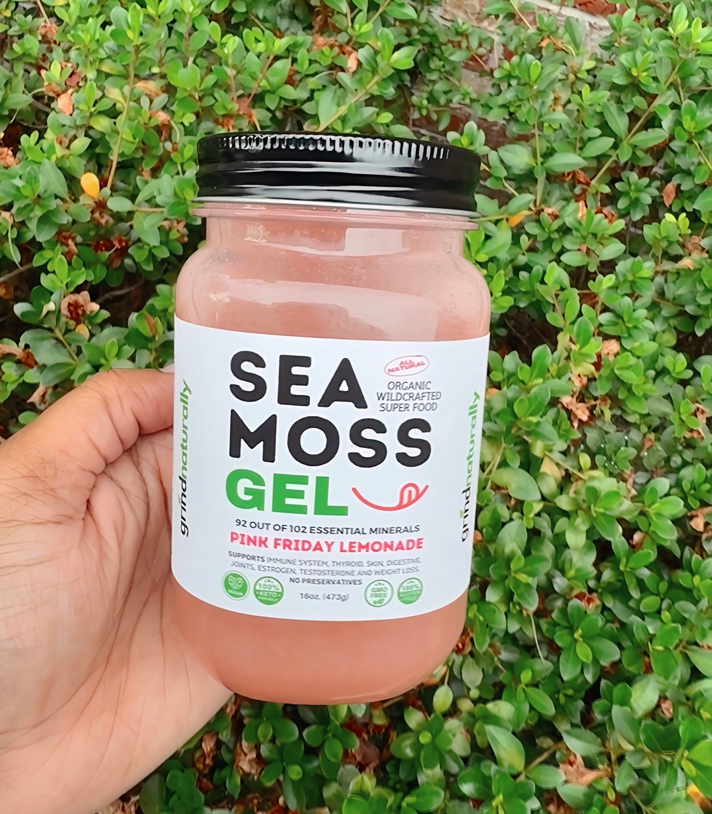 Flavored 100% Raw Organic Sea Moss Gel Wild Harvested - Dr. Sebi Inspired