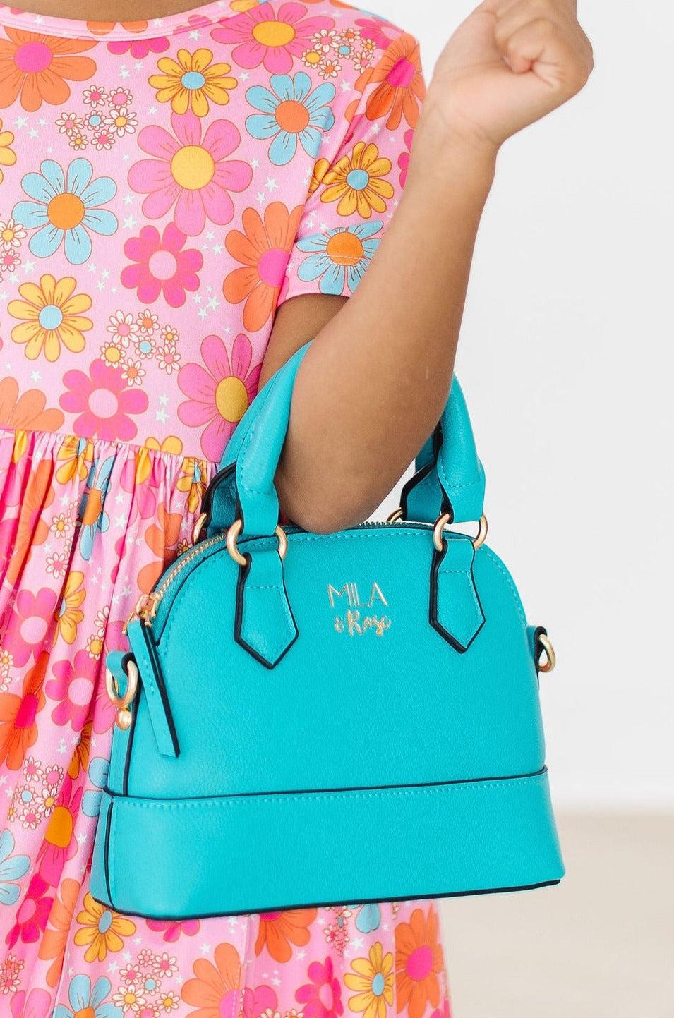 Caribbean Blue Crossbody Purse Girl's Purse Mila & Rose