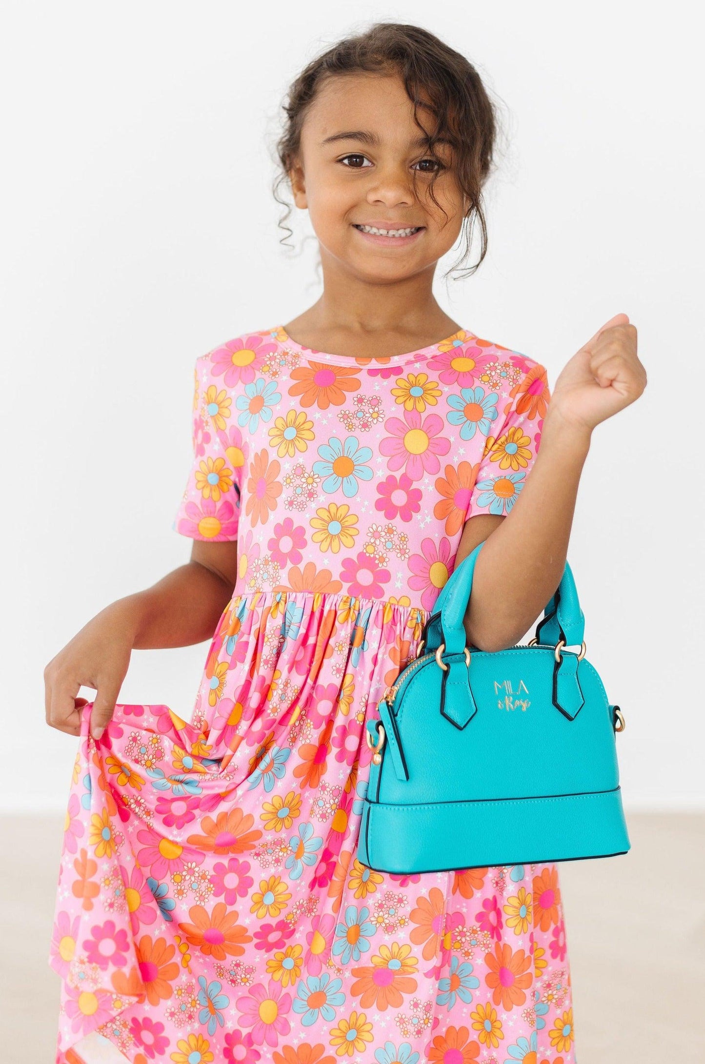 Caribbean Blue Crossbody Purse Girl's Purse Mila & Rose