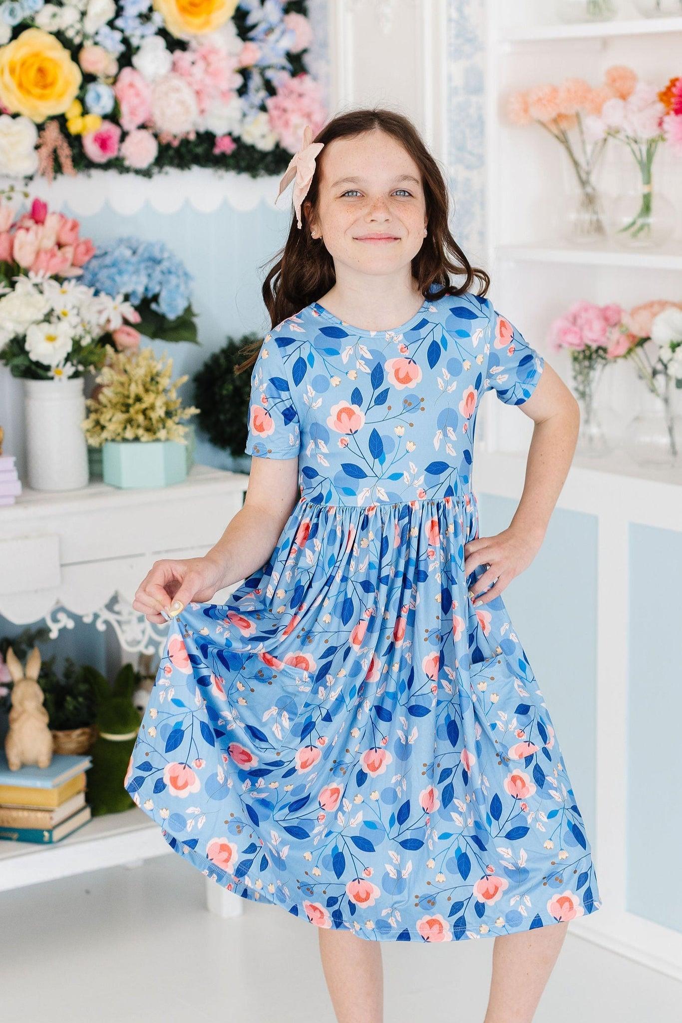 Country Blooms S/S Pocket Twirl Dress Twirl Dress Country Blooms