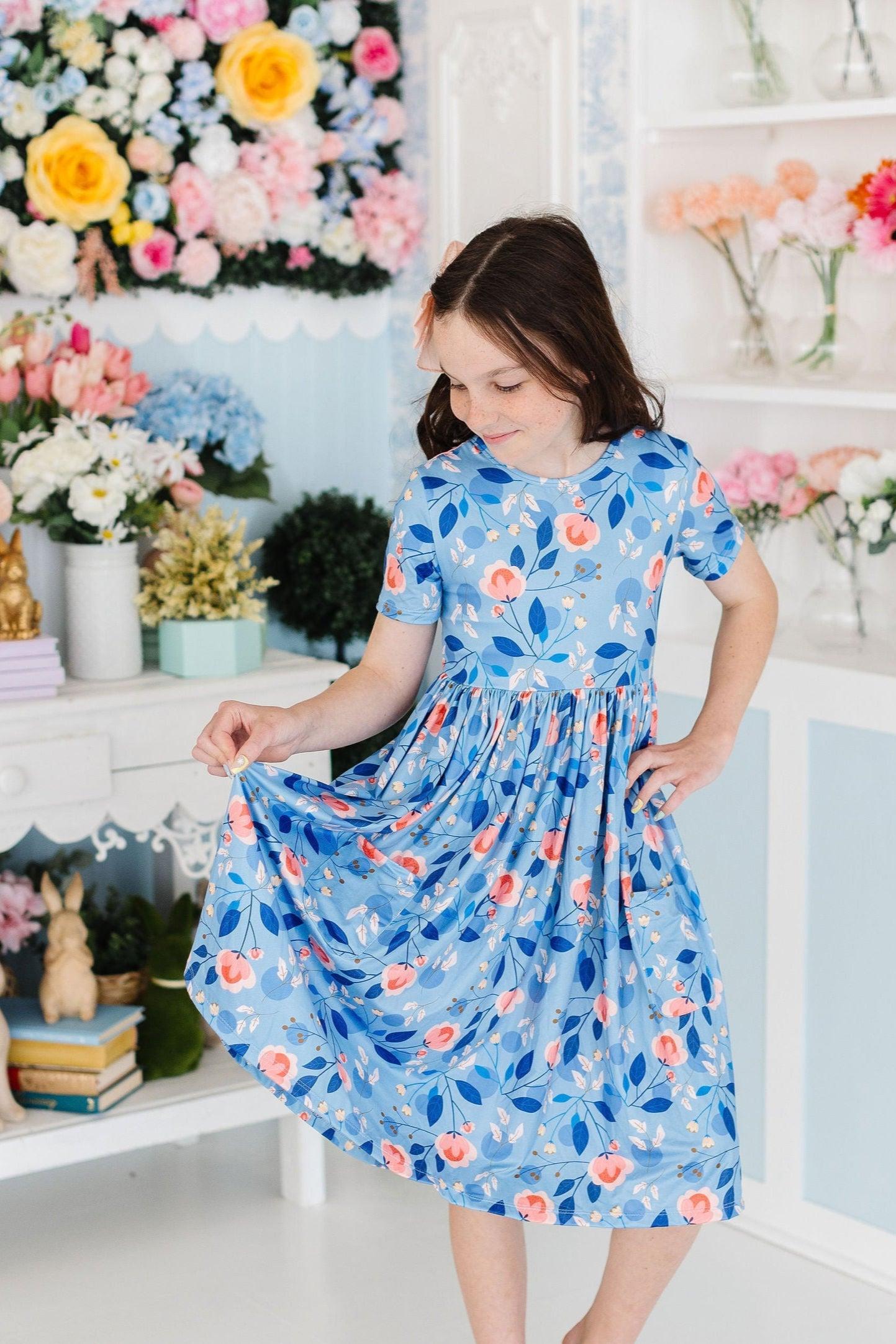 Country Blooms S/S Pocket Twirl Dress Twirl Dress Country Blooms