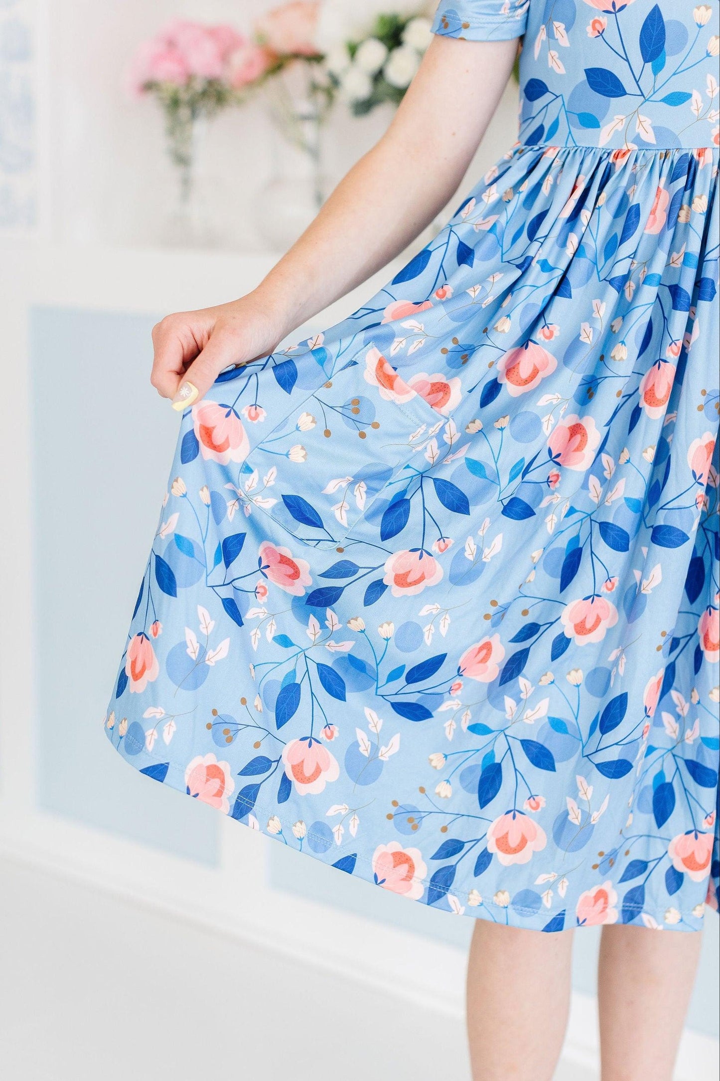 Country Blooms S/S Pocket Twirl Dress Twirl Dress Country Blooms