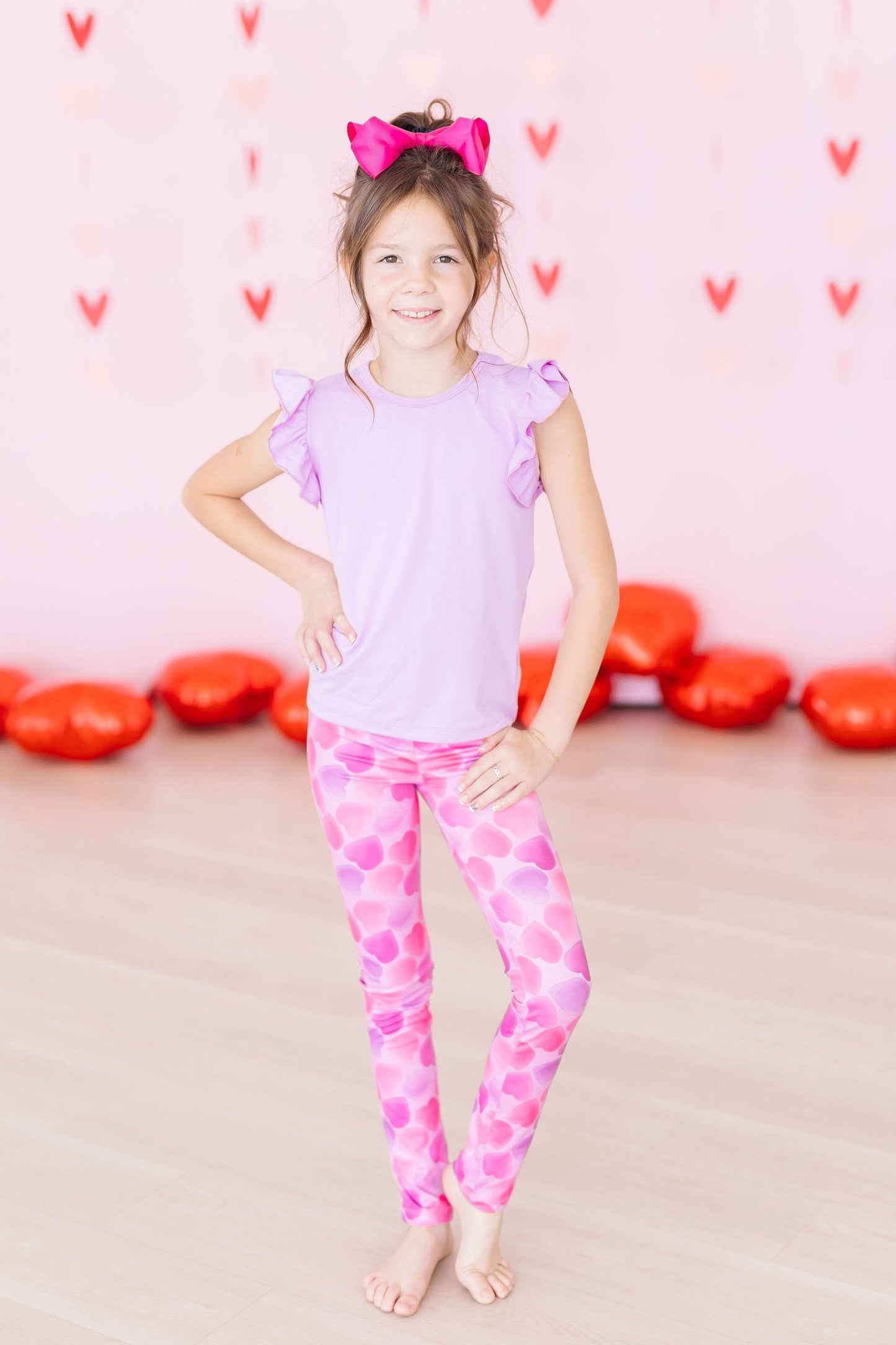 Happy Heart Day High Waisted Leggings Mila & Rose